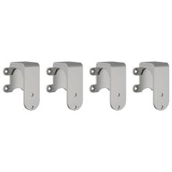 Supports de d&eacute;rivation pour portes de grange 4 pcs rails plats