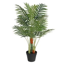 Palmier artificiel avec 3 troncs vert 85 cm PP