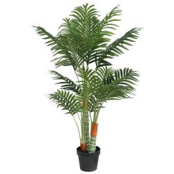 Palmier artificiel avec 3 troncs vert 120 cm PP
