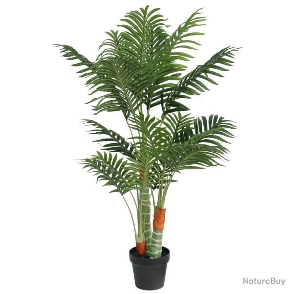Palmier artificiel avec 3 troncs vert 120 cm PP