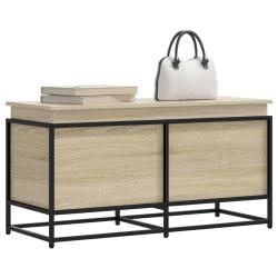 Bo&icirc;te de rangement avec couvercle ch&ecirc;ne sonoma bois ing&eacute;nierie
