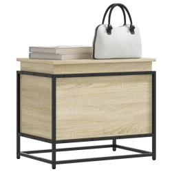 Bo&icirc;te de rangement avec couvercle ch&ecirc;ne sonoma bois ing&eacute;nierie