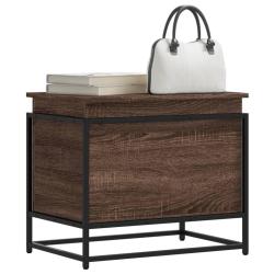Bo&icirc;te de rangement avec couvercle ch&ecirc;ne marron bois ing&eacute;nierie alsavelo