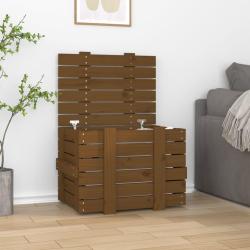 Bo&icirc;te de rangement Marron miel 58x40,5x42 cm Bois massif pin