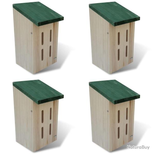Set de 4 maisons pour paillons 14 x 15 x 22 cm