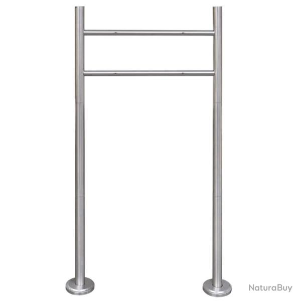 Support en acier inoxydable pour bo�te aux lettres alsavelo