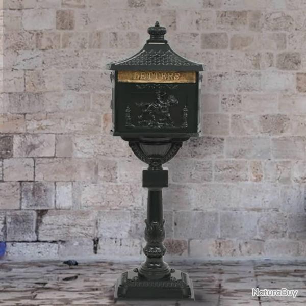 Bo�te aux lettres sur pied Aluminium Vintage Antirouille Vert