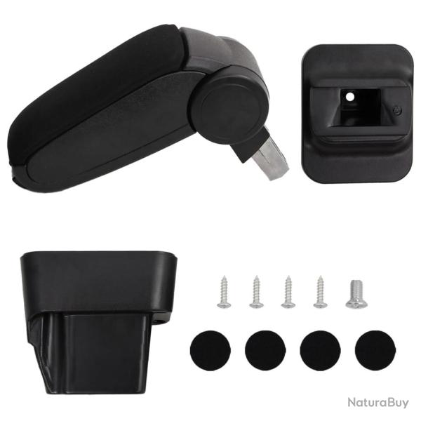 Accoudoir de voiture noir 13x34x(33-46) cm ABS alsavelo