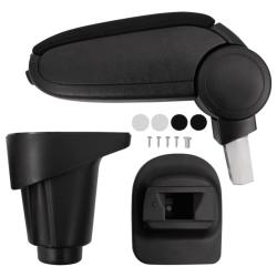 Accoudoir de voiture noir 14x35x(37-53) cm ABS alsavelo