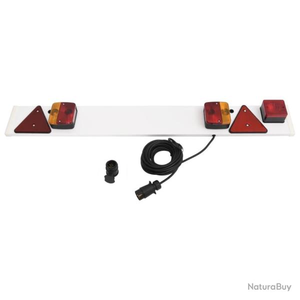 Feu de remorque Rouge 115x7x14 cm 12V ampoule classique alsavelo