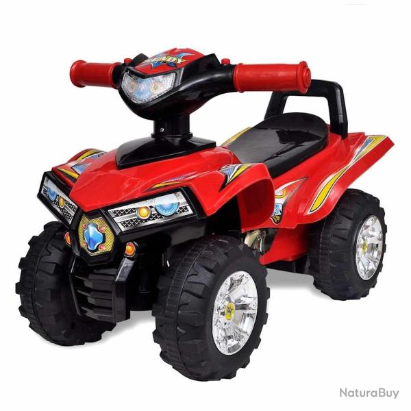 Quad � chevaucher enfant rouge avec son et lumi�re alsavelo
