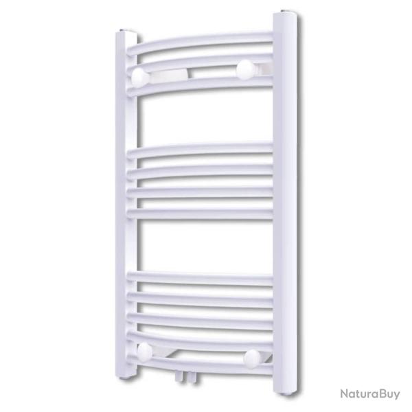 S�che-Serviettes Chauffage Central Incurv� 500x764mm + Connecteurs alsavelo