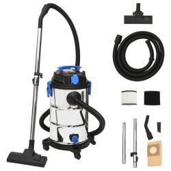 Aspirateur sec et humide 1200 W 30 L Argent&eacute; alsavelo