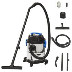 Aspirateur sec et humide 1200 W 20 L Argent&eacute; alsavelo