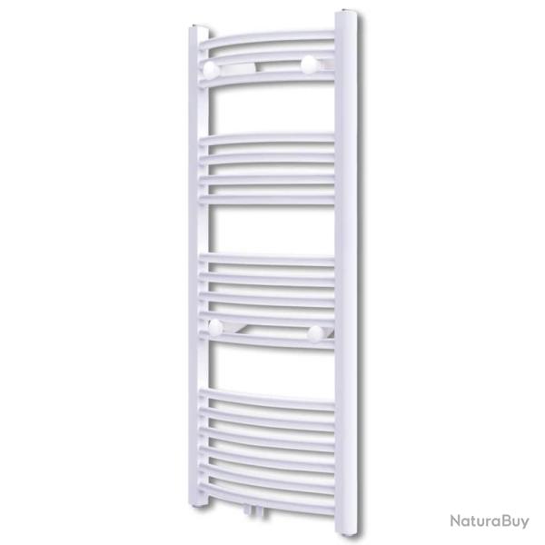 S�che-Serviettes Chauffage Central Incurv� 600x1160mm + Connecteurs