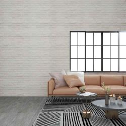 Panneaux muraux 3D avec design de brique blanc 10 pcs EPS