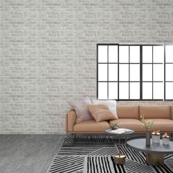 Panneaux muraux 3D design de brique gris clair 10 pcs EPS