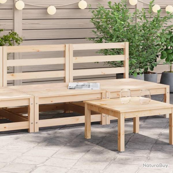 Canap�s de jardin sans accoudoirs 2 pcs blanc bois pin massif