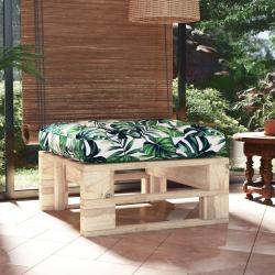 Pouf palette de jardin bois de pin impr&eacute;gn&eacute;