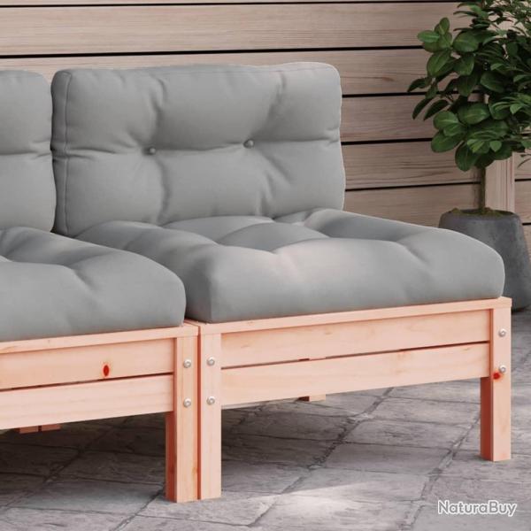 Canap� de jardin sans accoudoirs coussins bois massif douglas