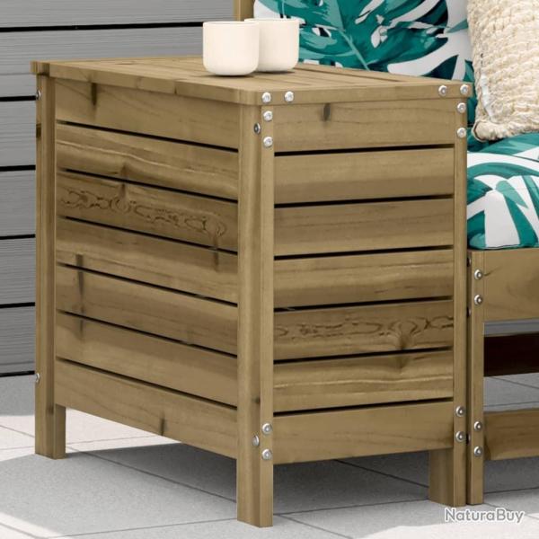 Repose-pied de jardin 62x31,5x52 cm bois de pin impr�gn�