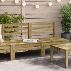 Canap&eacute;s de jardin sans accoudoirs 2 pcs bois pin impr&eacute;gn&eacute;