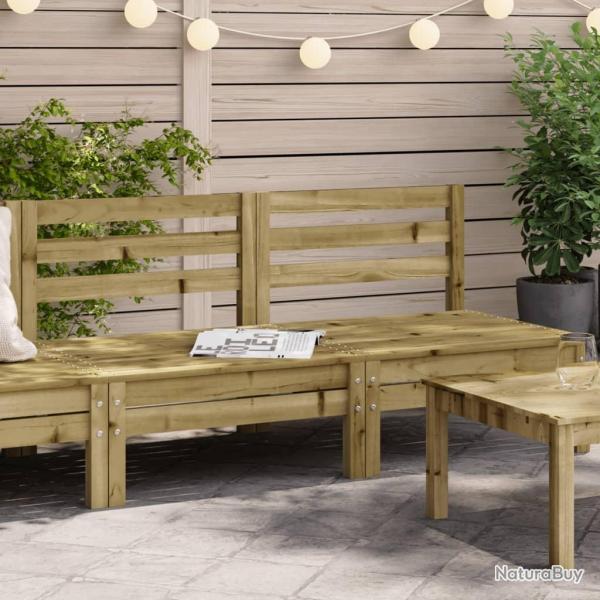 Canap�s de jardin sans accoudoirs 2 pcs bois pin impr�gn�