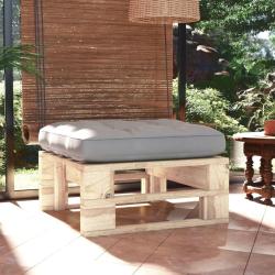 Pouf palette de jardin bois de pin impr&eacute;gn&eacute;