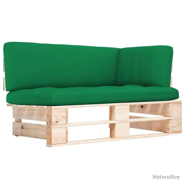 Canap� d'angle palette de jardin bois de pin impr�gn�