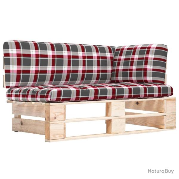 Canap� d'angle palette de jardin bois de pin impr�gn�