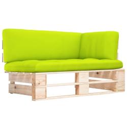 Canap&eacute; d'angle palette de jardin bois de pin impr&eacute;gn&eacute;