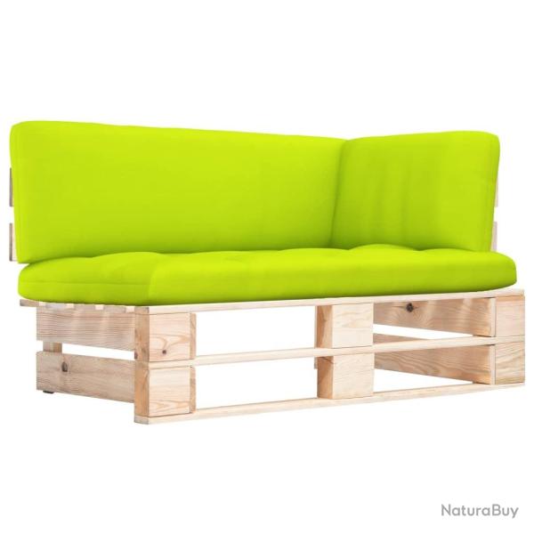 Canap� d'angle palette de jardin bois de pin impr�gn�