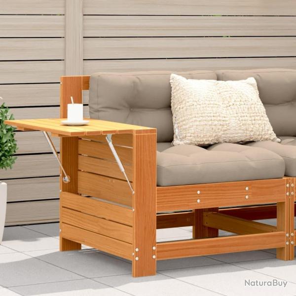 Canap� de jardin accoudoir avec table d'appoint bois massif pin