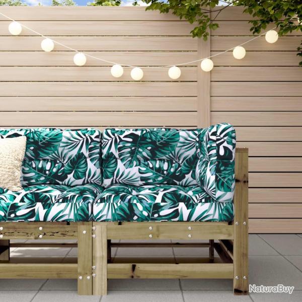 Canap� d'angle avec coussins bois de pin impr�gn�