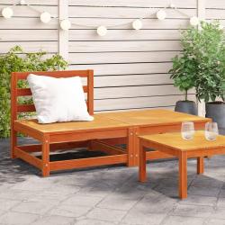 Canap&eacute; de jardin sans accoudoirs repose-pieds bois pin massif