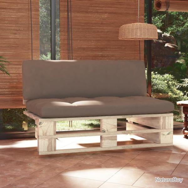 Canap� central palette de jardin bois de pin impr�gn�