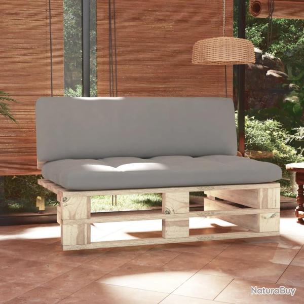 Canap� central palette de jardin bois de pin impr�gn�