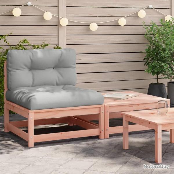 Canap� de jardin sans accoudoirs avec coussins et repose-pieds