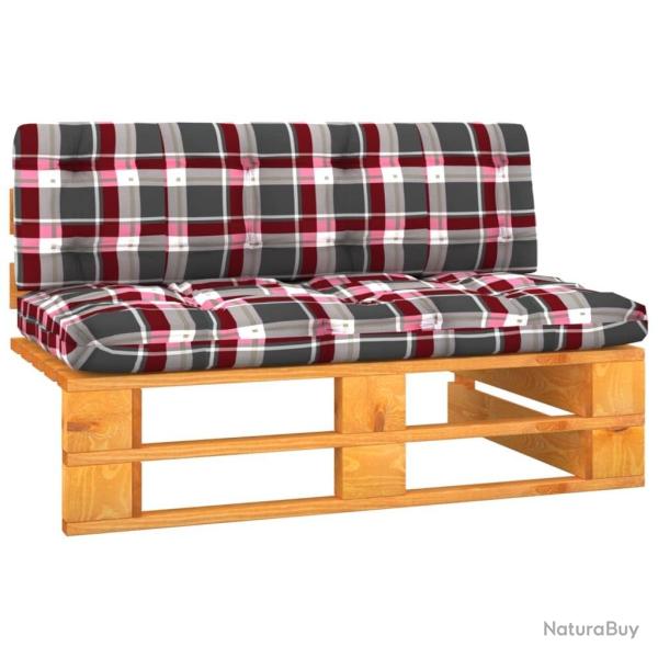 Canap� central palette de jardin marron miel bois pin impr�gn�