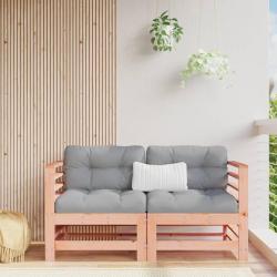 Canap&eacute;s d'angle de jardin 2 pcs bois massif douglas
