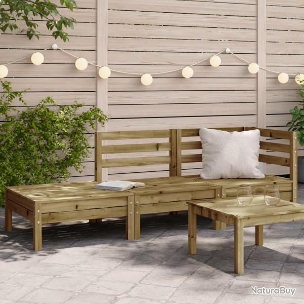 Canap� de jardin 3 places bois de pin impr�gn�