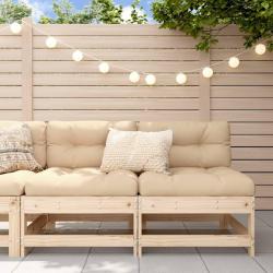 Canap&eacute;s centraux avec coussins 2 pcs bois de pin massif