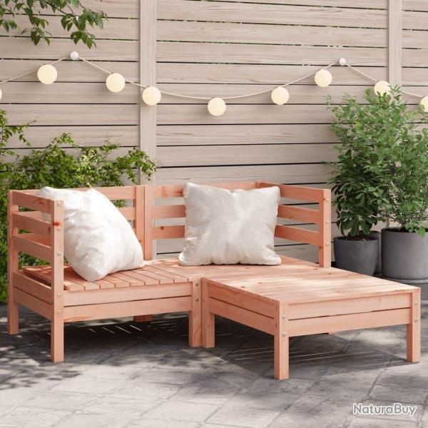 Canap� de jardin 2 places avec repose-pied bois massif douglas