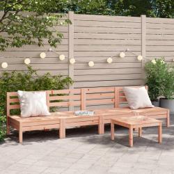 Canap&eacute;s de jardin sans accoudoirs 4 pcs bois massif douglas