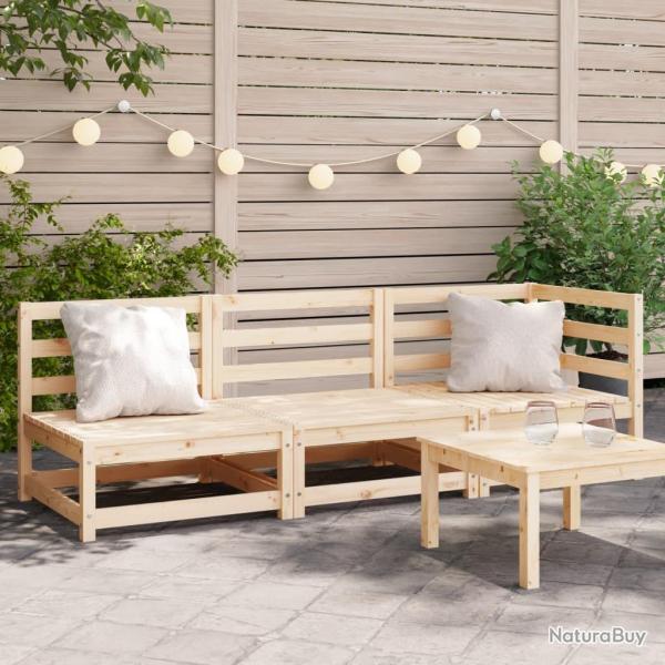 Canap� de jardin 3 places bois de pin massif