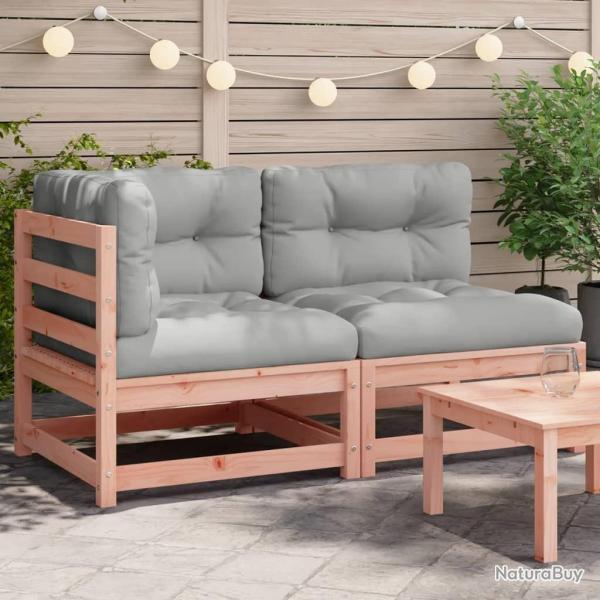 Canap� de jardin avec coussins 2 places bois massif douglas