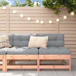 Canap&eacute;s centraux avec coussins 2 pcs bois massif douglas