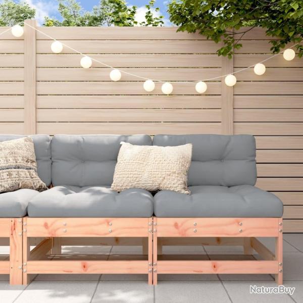 Canap�s centraux avec coussins 2 pcs bois massif douglas