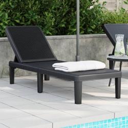 Chaise longue r&eacute;glable en hauteur &agrave; 4 positions polypropyl&egrave;ne