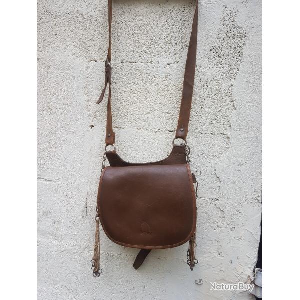 gibeci�re chasse grives cuir